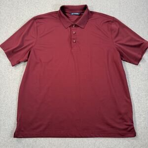 Cutter & Buck Polo Shirt Men's XL Maroon Short Sleeve Golf Performance